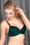 Biustonosz push up Biustonosz Push-up Model Peonia BL157GR Green - Barbara Lingerie