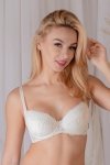 Biustonosz push up Biustonosz Push-up Model Violetta BL119CR Cream - Barbara Lingerie