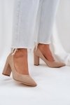 Czółenka Model Florena NF-47P Dark Beige - Step in style