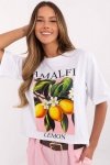 Tshirt Damski Model MI-TS-M745-1.37 White - Italy Moda