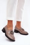 Mokasyny Model Vinceza 18102 Beige - Step in style