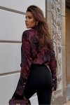 Koszula Damska Model Maddie 125946349 Brown Leaves - LaBalancia