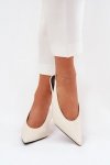 Szpilki Model Aricandia P-1436 Ecru - Step in style