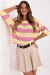 Sweter Damski Model MI-SW-2503.84 Yellow - Italy Moda