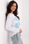 Bluzka Model MI-BZ-M6169.03 White/Blue - Italy Moda