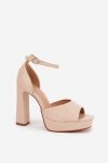 Sandały Model Lomman SQC-165 Beige - Step in style