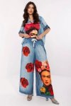 Spodnie Damskie Model DHJ-SP-19183-5.78 Blue - Italy Moda
