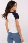 T-shirt Damski Model NM-TS-V7940.17 White/Navy - NM
