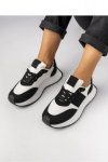 Damskie Sneakersy ? Czarny  Biały RAVEN BLACK - Inello