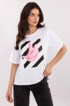 Tshirt Damski Model MI-TS-M3221.40P White - Italy Moda