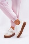 Buty Sportowe Model Ediriella 25SP26-9081 Beige/White - Step in style
