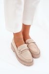 Mokasyny Model Patina 888-883A Beige Zamsz - Step in style