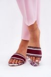 Sandał Klapki Model Leysi N75-13 Bordo - Step in style