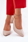 Czółenka Model Sergio Leone SK162 Beige - Step in style