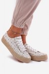 Trampki Model Lee Cooper LCW-25-08-3648L White/Gold - Step in style