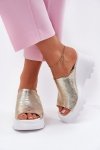 Sandał Klapki Model Artiker 56C0435 Gold - Step in style