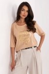 Bluzka Model CLM-BZ-1700.88 Camel - Factory Price