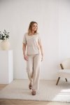 Spodnie Damskie Model M419LX Lurex Beige - La Aurora