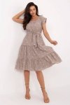 Sukienka Model DHJ-SK-13583.18 Dark Beige - Italy Moda
