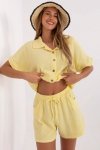 Szorty Damskie Model MO-SN-ST108.12 Light Yellow - Italy Moda