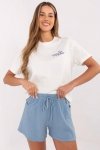 Szorty Damskie Model MO-SN-ST108.12 Blue - Italy Moda