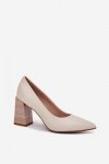 Czółenka Model Gregosa 25PB24-8691 Beige - Step in style