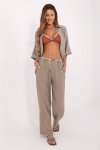 Spodnie Damskie Model MI-SP-6560.73P Dark Beige - Italy Moda
