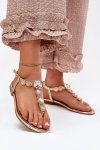 Sandały Model Fiolalia 8088 Gold - Step in style