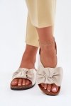 Sandał Klapki Model Seressa WD293 Beige - Step in style