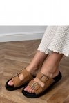 Sandał Klapki Model Klinet 100-462 Brown - PRIMO