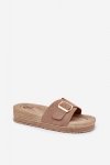 Sandał Klapki Model Selira LOLO27 Dark Beige - Step in style