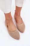 Baleriny Model Sarina ZA43P Dark Beige - Step in style