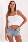 Koszulka Top Model 178-TP-3008.92 White - Rue Paris