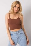 Koszulka Top Model RV-TP-6626.88 Dark Brown - Rue Paris