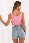 Koszulka Top Model RV-TP-6629.70 Pink - Rue Paris