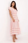 Sukienka Model TW-SK-BI-28760.97 White/Pink - Och Bella