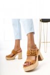 Sandały Model Elevira E5572 Brown - PRIMO