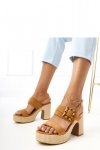 Sandały Model Elevira E5572 Brown - PRIMO