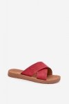 Sandał Klapki Model Lorana 2032 Bordo - Step in style