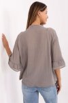 Koszula Damska Model MI-KS-92224.95 Dark Beige - Italy Moda