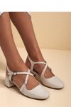Czółenka Model Lollita 6351-2 Beige - PRIMO