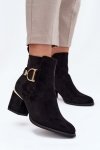 Botki Model Ambrine 0-625 Black - Step in style