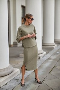 Spódnica Komplet Model M329/2 Khaki - La Aurora