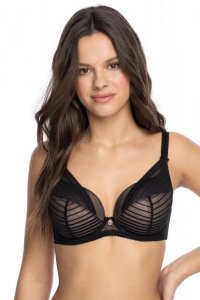Biustonosz push up  Biustonosz Usztywniany Model 1137 Nyks Black - Gaia