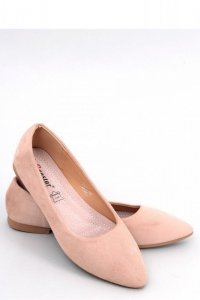 Baleriny ze skórzaną wkładką KEYS KHAKI - Inello