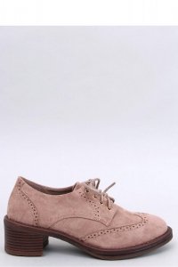 Mokasyny na obcasie VEDRA KHAKI - Inello