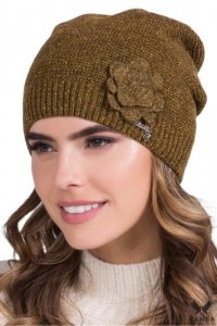 JOVITA czapka damska khaki - Kamea