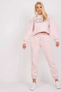 Spodnie Komplet Model EM-KMPL-720.01 White/Pink - Ex Moda