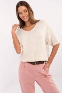 Sweter Damski Model MI-SW-2103.07 Light Beige - Italy Moda