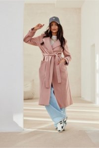 Płaszcz Damski Model Katsy ROZ PLA0041 Pink - Roco Fashion